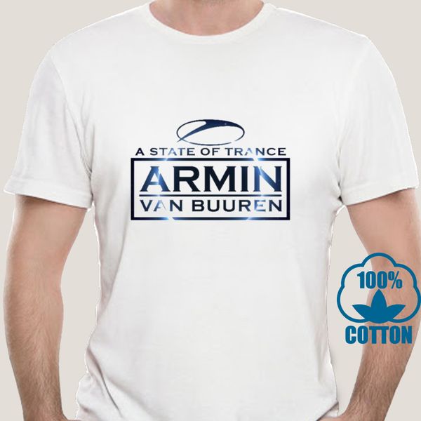

2149a armin van buuren a state of trance mens white cotton tshirt tee good quality