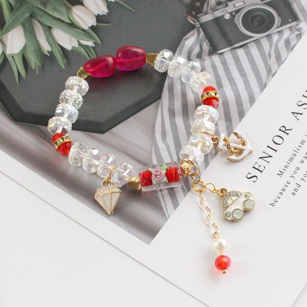 

charm bracelets chenfan handmade japanese and korean style fresh simple summer beach womens bracelet shell beads for women gift, Golden;silver