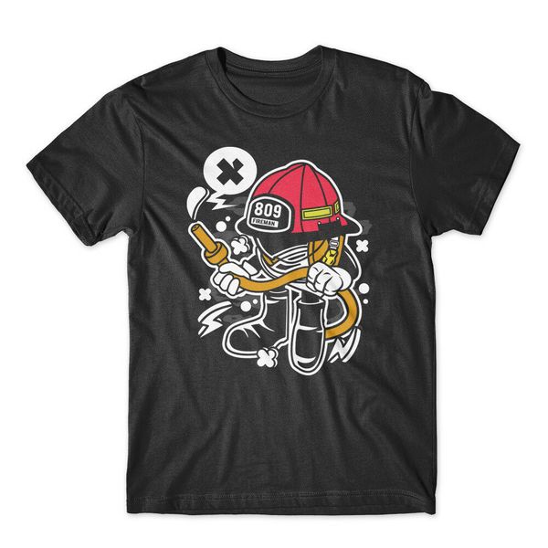 

firefighter t-shirt 100% cotton premium tee new
