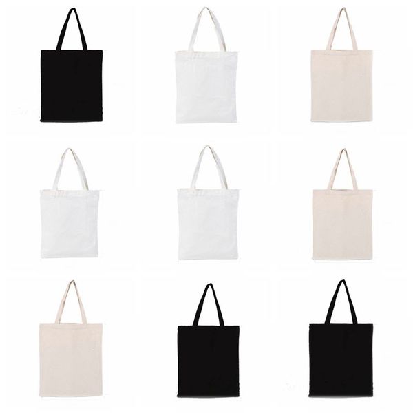 

canvas tote shoulder bags large capacity cotton reusable shopping bags women beach handbags canvas bag customized vt1626