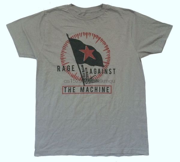 

rage against the machine star флага изображение gray t shirt новый официальный ратм soft специально отпечатанные тенниску новейшие top тис