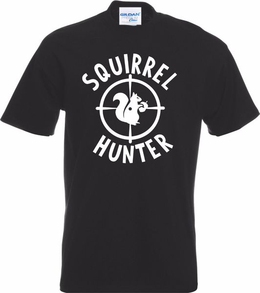 

2019 new fashion design men tees male designing t shirt squirrel hunter shoot vermin pest gift design t-shirt online