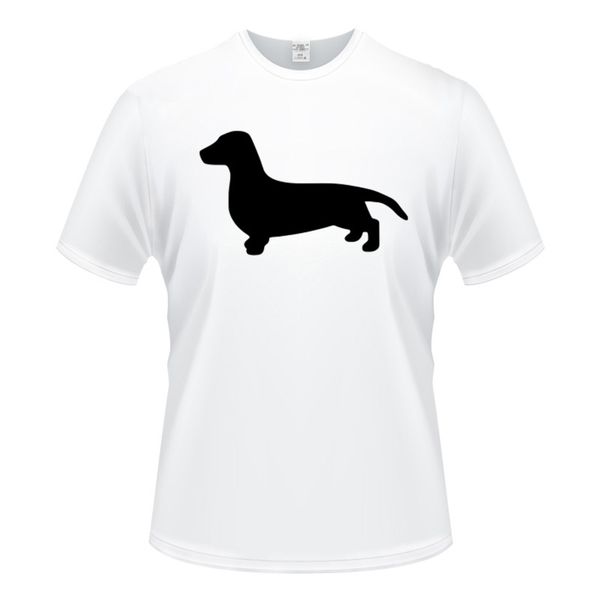 

cotton tees sausage dog animal short sleeve t shirt o-neck men t-shirt simple homme