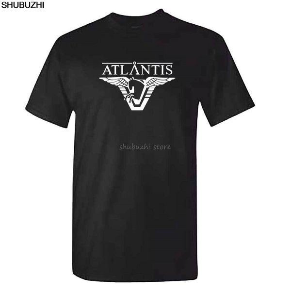 

stargate atlantis tshirt - mens black sg1 star gate dvd series movie cool casual pride t shirt men sbz1342
