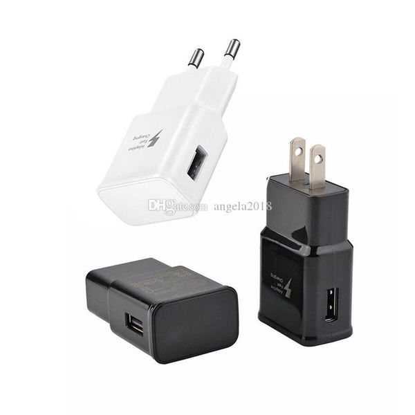 

100pcs adaptive fast charger 5v 2a usb wall charger power adapter for samsung note4 s6 s7 edge s8 x 7
