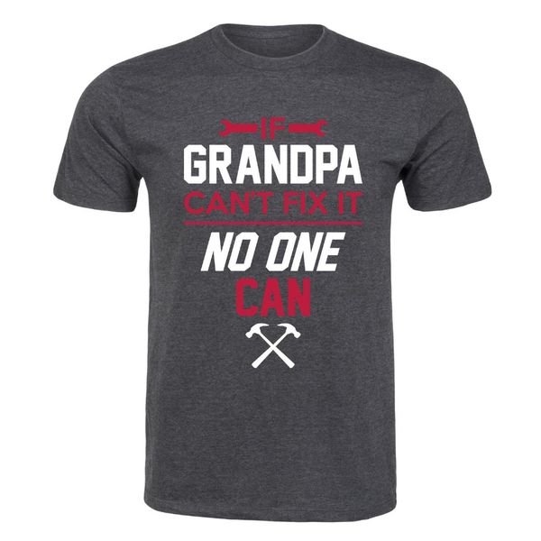 

mens new fashion fashion brand clothing summer cotton t shirts if grandpa cant fix it - short sleeve teeslim fit t shirts