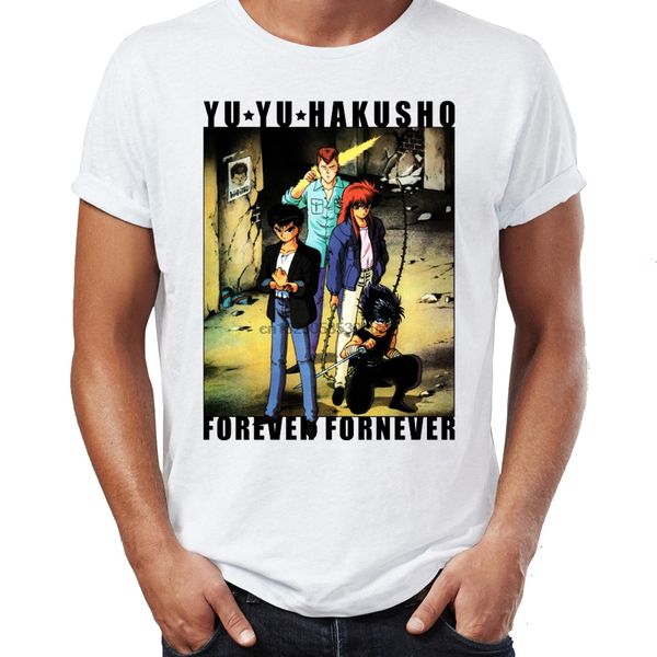 

men t shirt yu yu hakusho classic manga anime artsy awesome artwork printed tee short sleeve tee shirt who