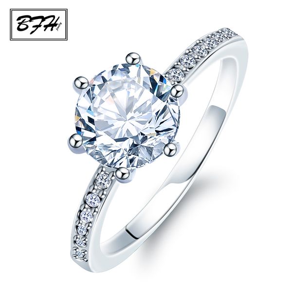 New Crystal Fashion Engagement projeto quente Venda anéis para as mulheres brancas Cubic Zircon elegante feminino anel de casamento Jewerly