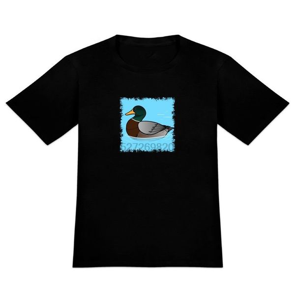 

duck swimming in water mens novelty t-shirt plus size tee shirt