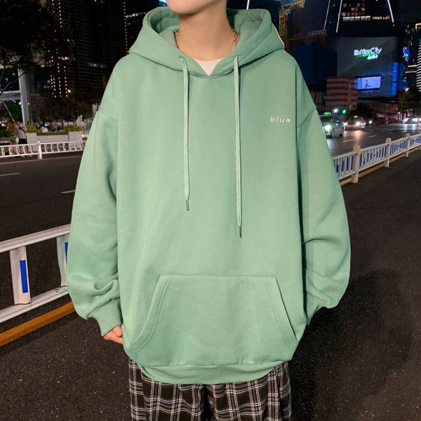 

2020 spring and autumn new couple large size sweater sweaterembroidered hooded trendy all-match men's and women's long sleeve swea, Black