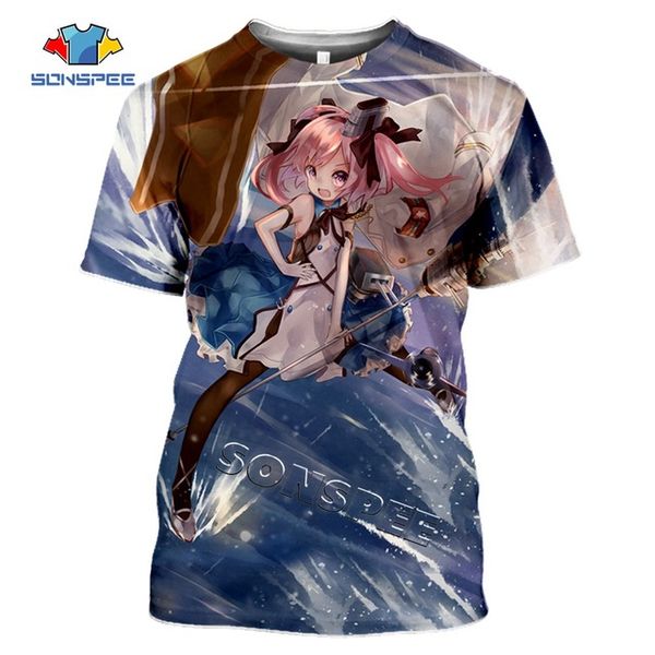

summer anime games azur lane homme pullover clothing 3d print shirts plus size hentai harajuku men clothing