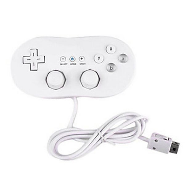 

white classic first gen wired game controller gaming remote pro gamepad for wii