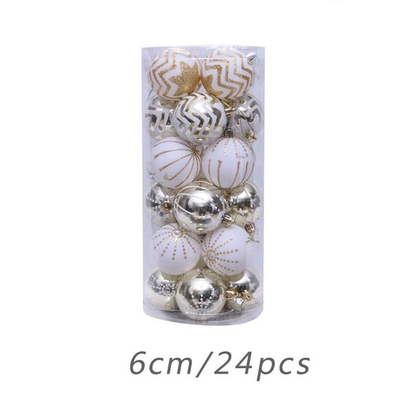 

christmas tree decoration balls 24 pcs/set holiday hanging ornaments home decor