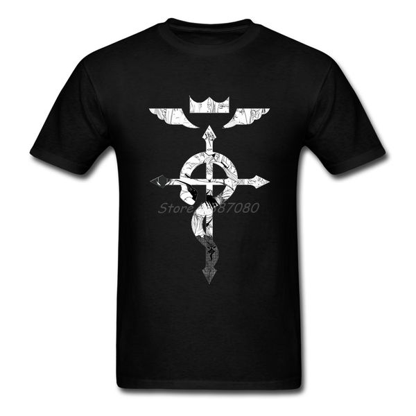 

fullmetal alchemist logo t shirt short sleeve custom men's shirt hipster camiseta 3xl cotton t shirts