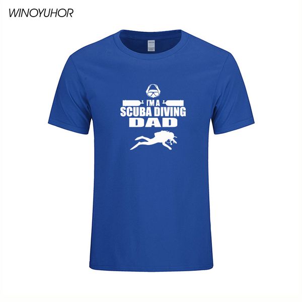 

i'm scuba dad novelty diving gift mens t shirt 2019 new short sleeve o neck cotton tshirt casual father's day tee