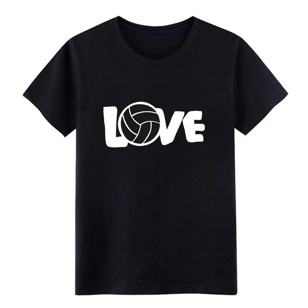 

men's i love volleyball ball t shirt custom 100% cotton s-xxxl letter gift comfortable spring pattern shirt