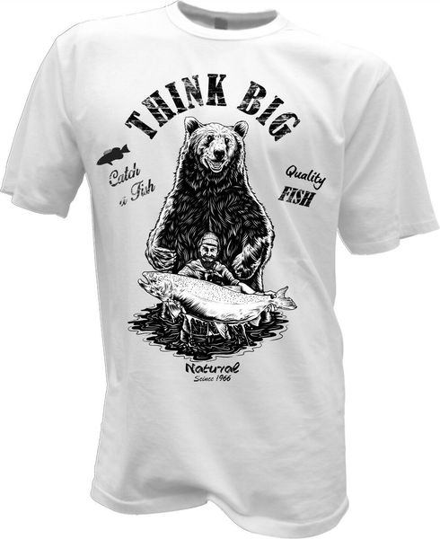 

2019 fashion men's angler t-shirt fishing fish trout hunters rodents fish tees