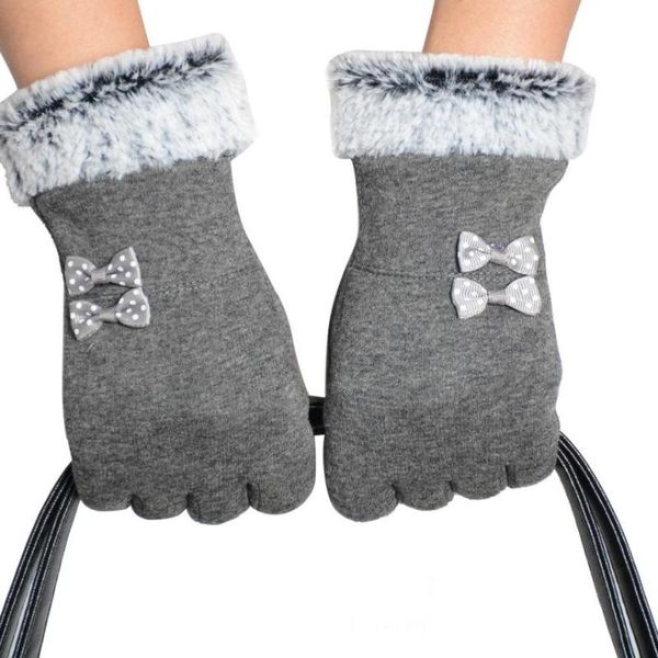 

1pair winter warm screen riding drove gloves for women anti-skid half finger fashion touchscreen gloves high quality, Blue;gray