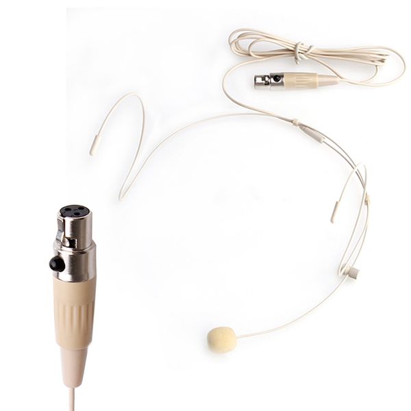 

pro dual ear hook mic headset head microphone for all xlr 3pin ta3f new