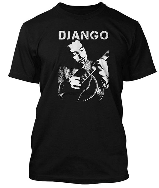 

django reinhardt jazz guitar men t-shirt cotton t-shirt women t shirt