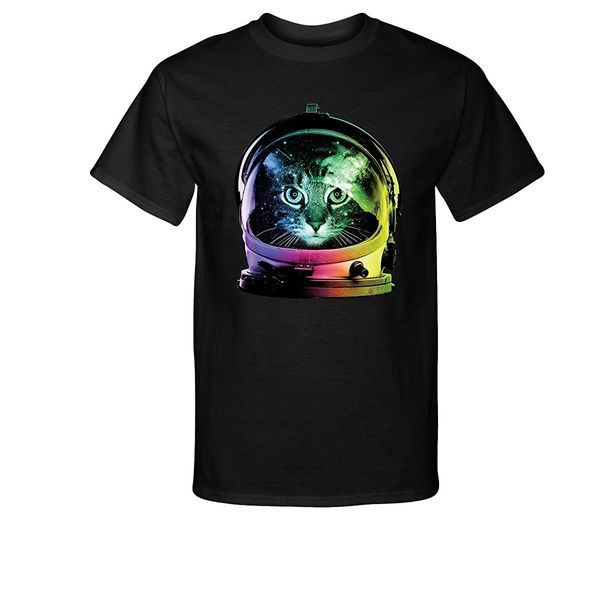 

2019 fashion cotton tee shirt fashion astronaut cat t-shirt