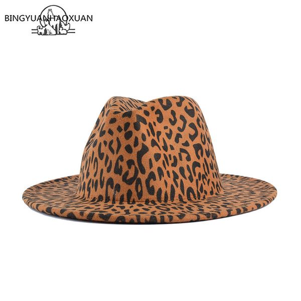 

wide brim hats leopard felt fedora trilby hat women camel woolen jazz with bow vintage spring autumn female panama cap, Blue;gray