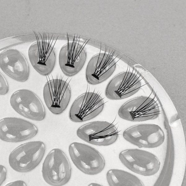 

false eyelashes 10pcs eyelash glue holder tray adhesive pallet convenient assistant stand grafting extension pad flower shape