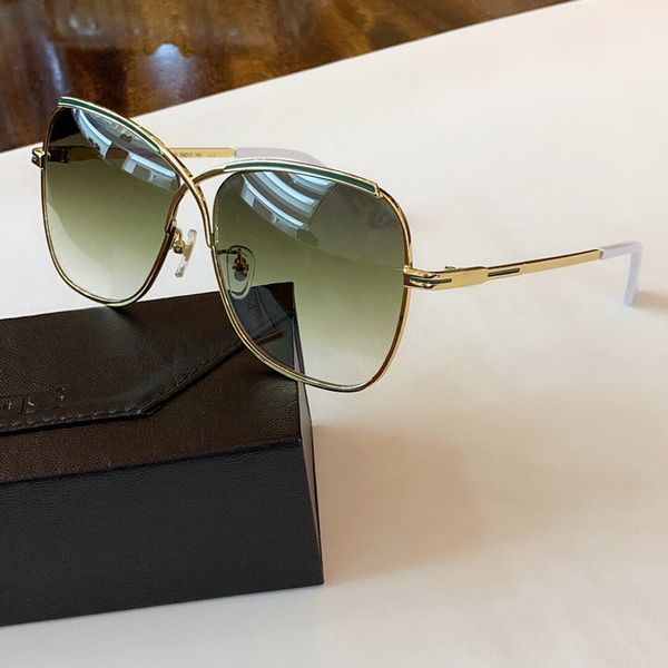 

legends 224 gold green gradient sunglasses lunettes de soleil sport sunglasses women fashion sunglasses with box, White;black