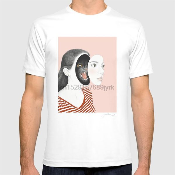 

erika t shirt pastel portrait cat cats mask girl woman stripes feminist feminism