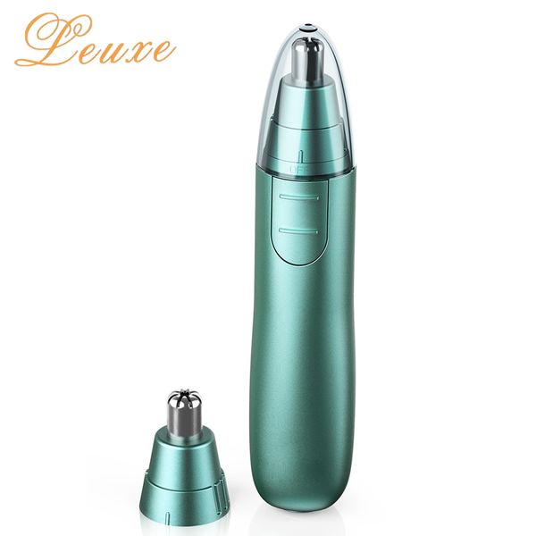 

leuxe electric nose and ear eyebrow hair trimmer clipper cleaner facial hair removal razor shaver skin beauty tool for men women