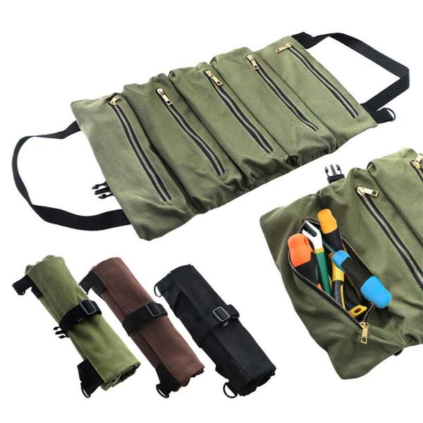 

storage bags roll tool multi-purpose up bag wrench pouch hanging smr88