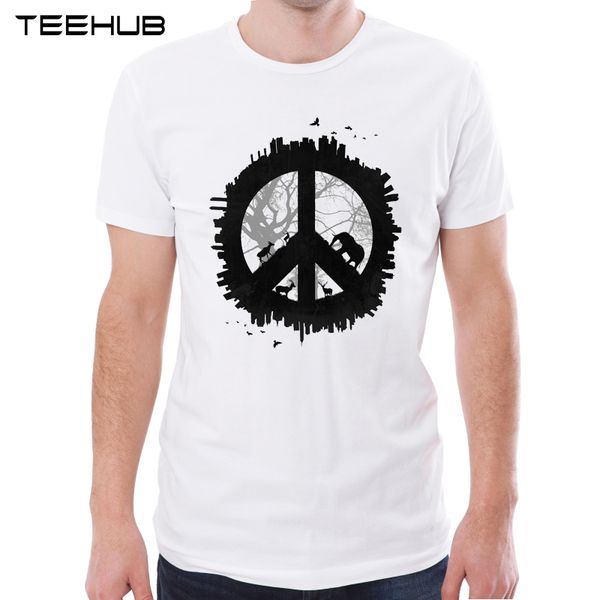 

teehub new arrival 2019 men fashion creative kingdom printed t-shirt short sleeve tee hipster cool wild design
