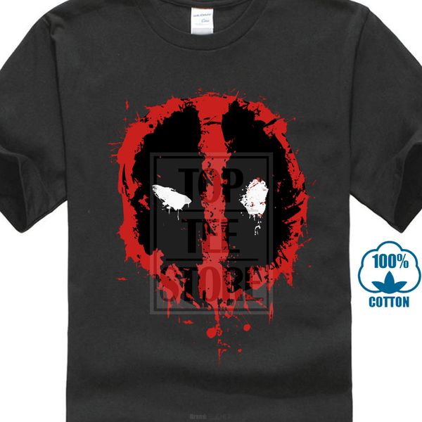

comfortable brand women marvel comics deadpool splat icon t shirt new x-women superhero film design harajuku cool women