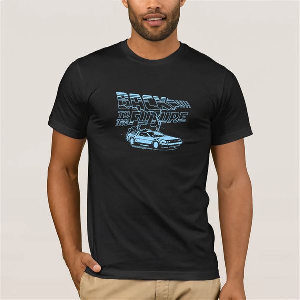 

fashion summer t-shirt logo and back to the future t-shirt men