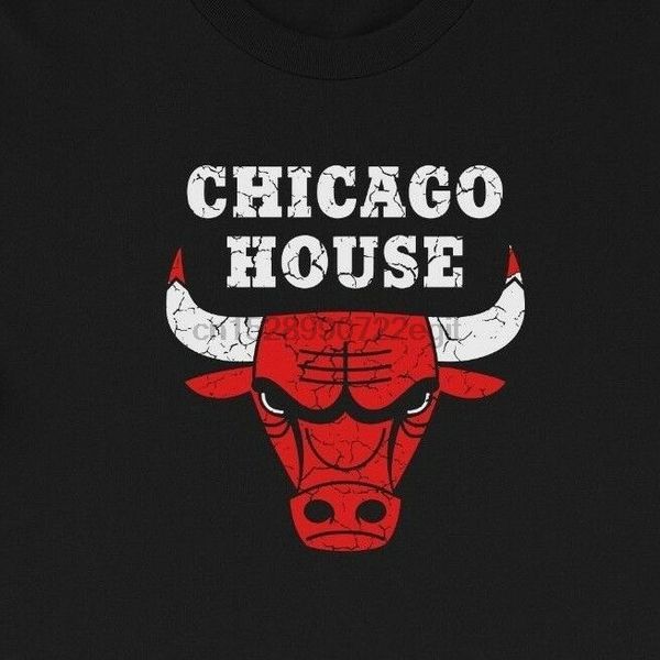 

chicago house t-shirt - урожай быки стиль фрэнки артикуляции techno ibiza
