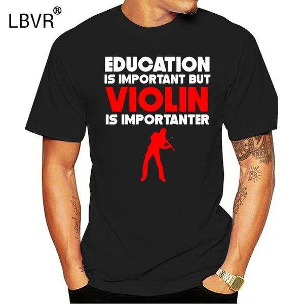 

education is important but violin is importanter funny t-shirt plus size clothing tee shirt