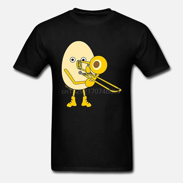 

men tshirt short sleeve trombone egghead player trombone t shirt tee women t-shirt