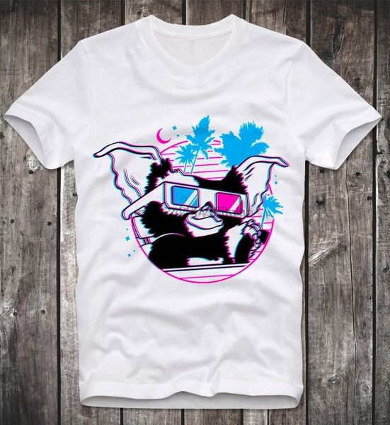 

t shirt gizmo mogwai gremlins cult horror movie fun funshirt 3d retro vintage
