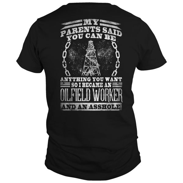 

men tshirt oilfield workers became a s cool printed t-shirt tees top