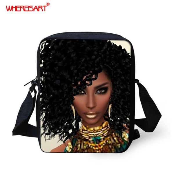 

whereisart fashion african women messenger bag black afro girls crossbody bag for women 2020 purse small phone coin bags handbag