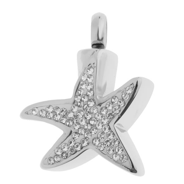 

серебро цвет блестящий кристалл кремация ювелирных изделий keepsake урна кулон 1шт, Silver