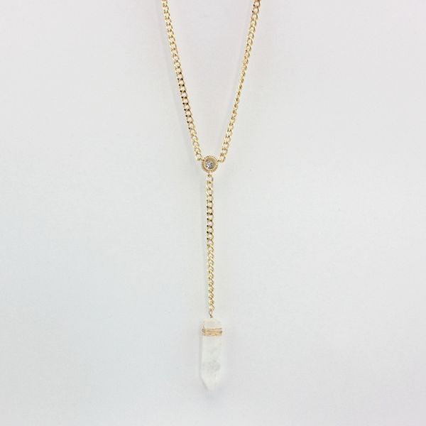 

melihe boho white pendant necklace gold color chain long necklaces pendants fashion jewelry sne160154, Silver