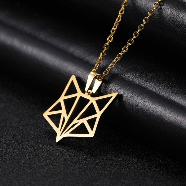 

pendant necklaces skyrim gold color animal necklace 316l stainless steel statement choker chain jewelry accessory gift women, Silver