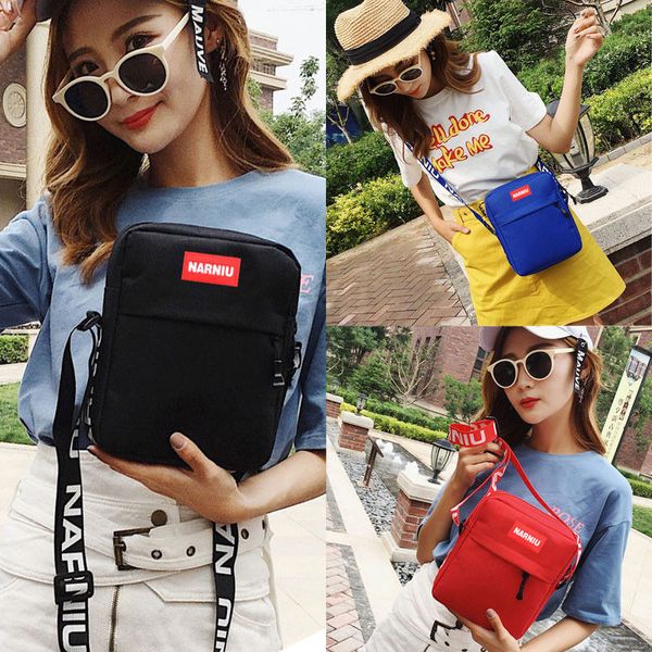 

ca women chest pack messenger casual shoulder canvas crossbody satchel bag