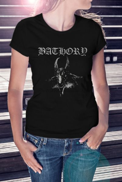 

bathory goat women t-shirt black metal tee shirt venom mayhem(1