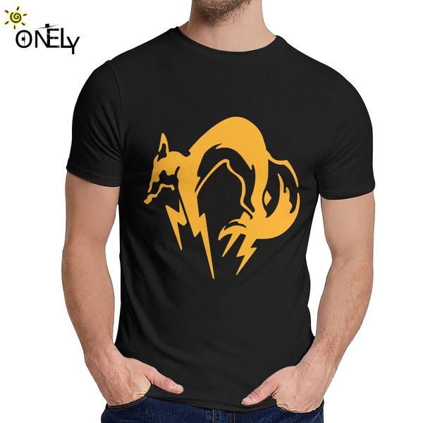 

retro metal gear solid fox t shirt male hipster cotton tee shirt o-neck