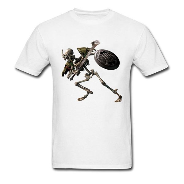

новые twilight princess череп скелет белого цвета мужчины прохладный футболки с коротким рукавом хлопок день рождения tee рубашки перевозка