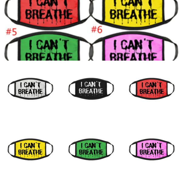 

design face mask i can't fashion breathe letter print masks women men dust-proof face mask guru