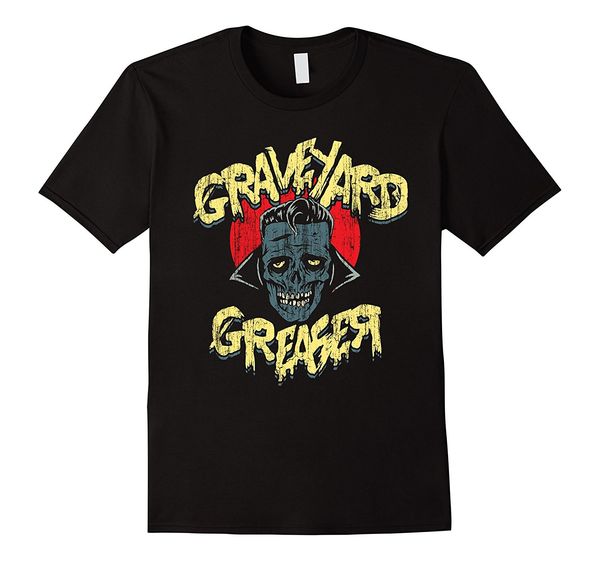 

2019 new summer fashion men tee shirt t-shirt (hr) graveyard greaser casual t-shirt