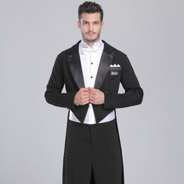 

2020 new men's tuxedo swimsuit dress smoking masculino standard dance men suit black two pieces mens wedding suits jacket+pants, White;black